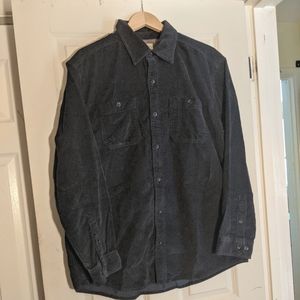 NWT L.L. Bean navy blue button up shirt